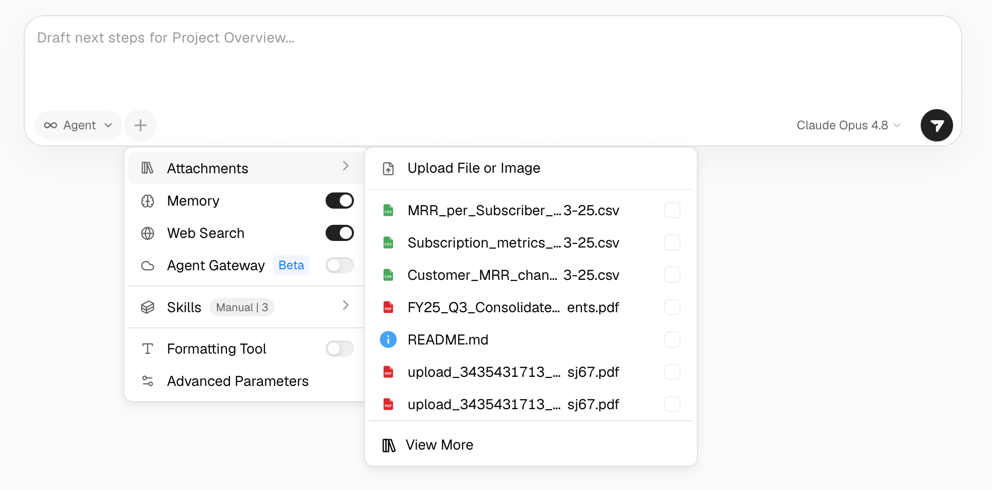 Revamped context menu