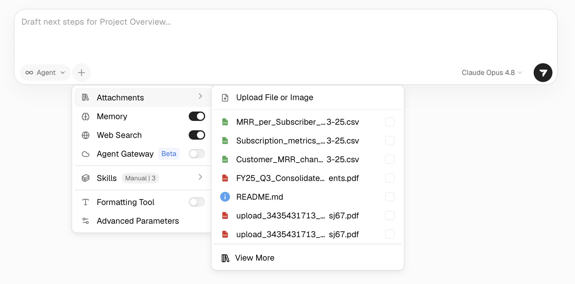 Revamped context menu